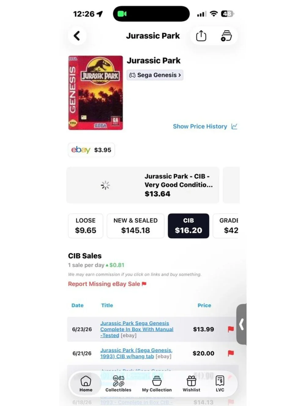 Jurassic Park for Sega Genesis